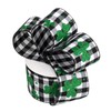 St Patrick's Day Ribbon,2.5 in X10 Yards Wired Ribbon for
