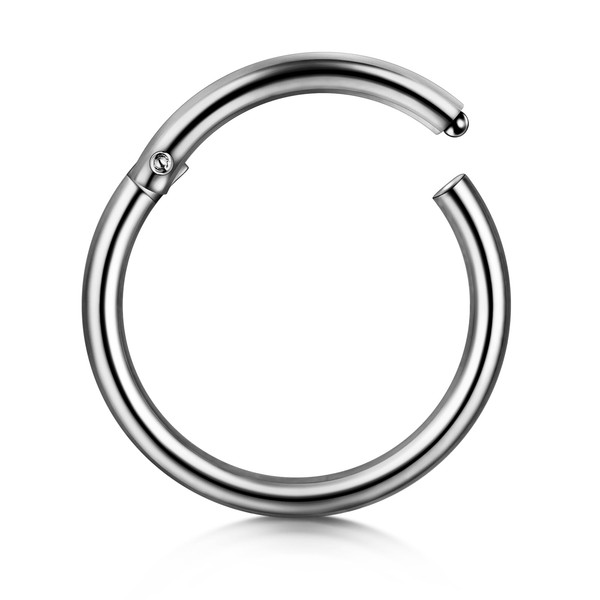 Incaton 0.8 mm 1.0 mm Titanium Nose Piercing Ring 20G