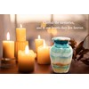 Small Keepsake Cremation Urns for Human Ashes - Marble Finish