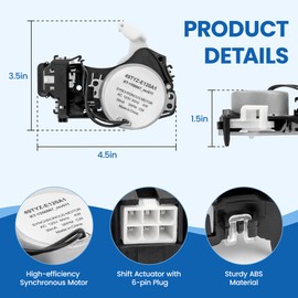 49tyz-e120a1 W10913953 Washer Shift Actuator by Fetechmate KT-155867_rev011 Synchronous Motor Replacement Fit for Whirl-Pool Ken-More May-tag Washing Machine Replace w11237117 w10815026 w11481722