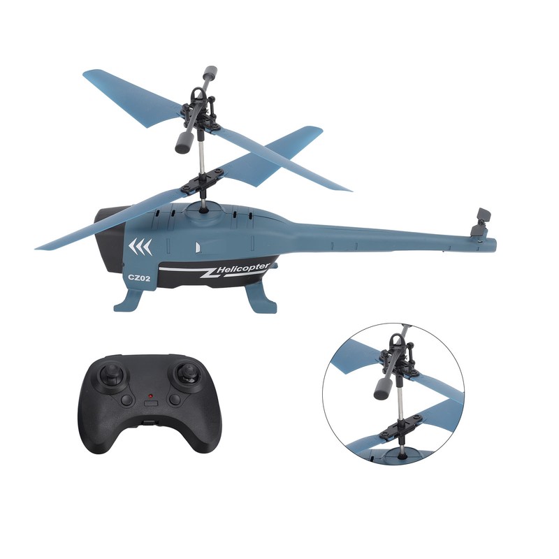 Remote Control Helicopter 3.5 Channel Intelligent Obstacle Avoidance Blue Remote