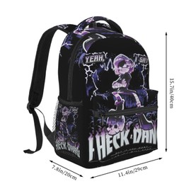 PANKOOCLUB Murder Drones Backpack Lightweight Large Capacity Laptop Backpack Travel Backpacks For Unisex