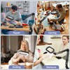 10X Large Magnifying Glass with Light and Clamp, Real Glass,