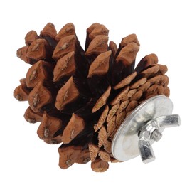 Bird Bite Pine Cones Pine Cones for Christmas Tree Mini Ornaments Mini Christmas Tree Decorations,Safe More Fun Pine Cone Chewing Bird Toy Nut Fix Multifunction for Conure for
