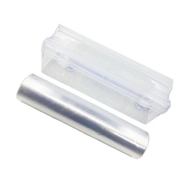 JCAKES Cling Film Stretch Cling Film Roll 30 cm x 3000 cm / 1TF x 100 ft + Cling Film Cutter Dispenser for Preserving Food, Fruit and Drinks in the Kitchen