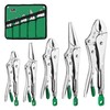 SK 5-Piece Locking Pliers Set, Long Nose & Curved Jaw