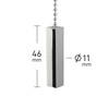 ElekTek Premium Light Pull Chain Kit with Pull Switch Extended