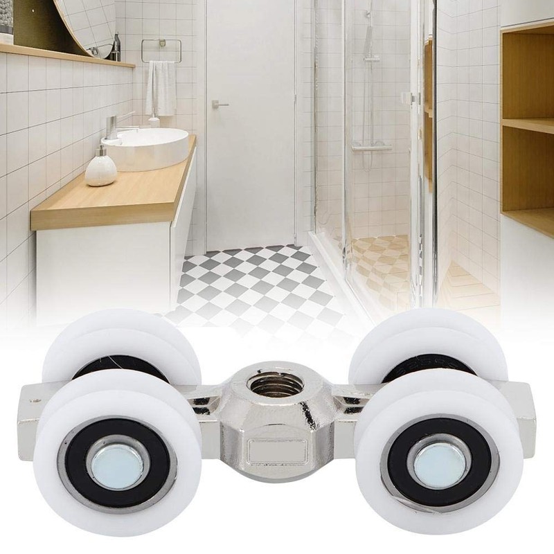 Duokon Shower Door Rollers Sliding Door Rollers 4 Wheels 150kg