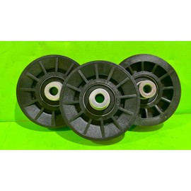 Lawnmowerpartsworld (2 532194326 V-Groove Idler Pulley and (1) 532194327 Flat Idler Pulley Kit Compatible with Husqvarna Riding Lawn Mowers