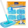 KEEPOW Pack of 4 Microfibre Wet Pads Compatible with Flash
