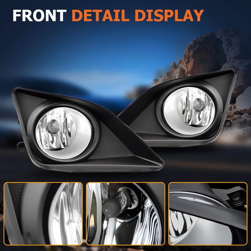 Boxlight Fog Light Assembly Halogen Fit For 2008-2010 Corolla,Fog Lamps