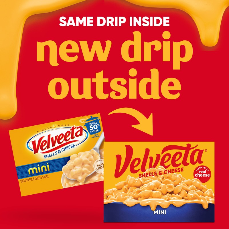 Velveeta Shells & Cheese Mini Shell Pasta & Cheese Sauce,