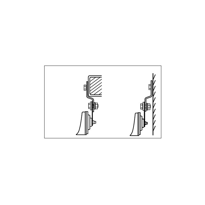 MITSUBA (Mitsuba Sanko) Mounting Bracket Set Crank Type Angle Adjustment