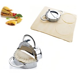 New Stainless Steel Ravioli Mould Dumpling Maker Mold Wrapper Pierogie Pie Crimper Pastry Dough Press Cutter Kitchen Gadgets (S 3inch)