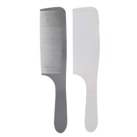 Flat Top Clipper Comb, 2 Pcs Hair Cutting Styling Flat Comb For Men,Hairdressing Styling For Hair Clippers Comb For Barber Shops
