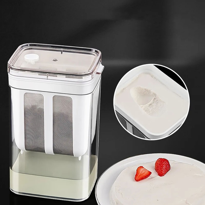 Greek Yogurt Filter Strainer AS PET Stainless Steel Large Capacity