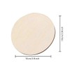 QincLing 18 Pieces Round Wooden Plates 10cm Natural Wood Slices