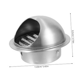 LALAFINA Stainless Steel Round Wall Vent Outlet Cover Durable Exhaust Cap for Kitchens Bathrooms Easy Installation Odor Elimination Compatible with Standard Ducts