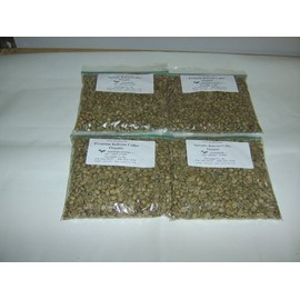 Bolivia & Costa Rica Coffees Sampler Pack A: Four Half-Pound Green Coffees