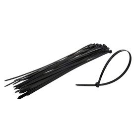 U-horizon 100 Pack Cable Ties, 100mm x 2.5mm Strong Nylon Zip Ties Wraps, Black