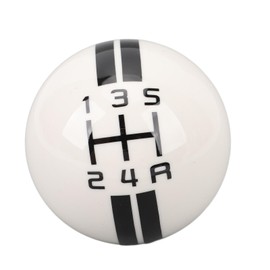 KIMISS 5 Speed Manual Shift Knob, for Mustang 1967-2018, Round Ball Design with 3 Adapters, Racing Style Gear Shifter