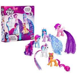 My Little Pony Set de 5 Figuras Celebración de Estilos, Figuras pequeñas de 7.5 cm, Juguetes de Unicornios para niños y niñas + 3 años