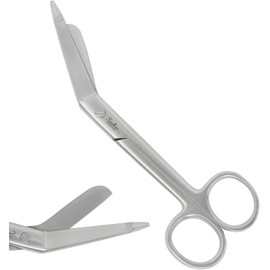 Lister Bandage Scissors for Nurses, Students, Paramedics & EMT | Nursing Scissors with Angled/Curved Tip for Bandage Cutting