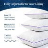 MOLCLCUY Memory Foam Pillows Queen Size Set of 2 Adjustable