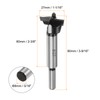 HARFINGTON Forstner Drill Bit 27mm (1-1/16") Tungsten Carbide Wood Forstner
