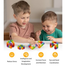 Ganowo 12 Pack Wacky Tracks - Rainbow Color Snap Click Fidget Toys for Kids Adults ADHD Finger Sensory Autism Stress Relief Keeps Fingers Busy and Minds Focused