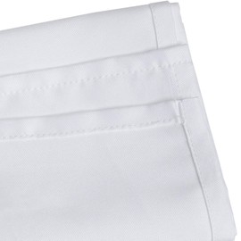 Trimming Shop Square Table Cloth, 70" x 70" Premium Linen Tablecloth Washable Spill Proof Polyester Dining Table Cover for Restaurant Cafe Wedding Birthday Party Table Decoration, White, 1pc