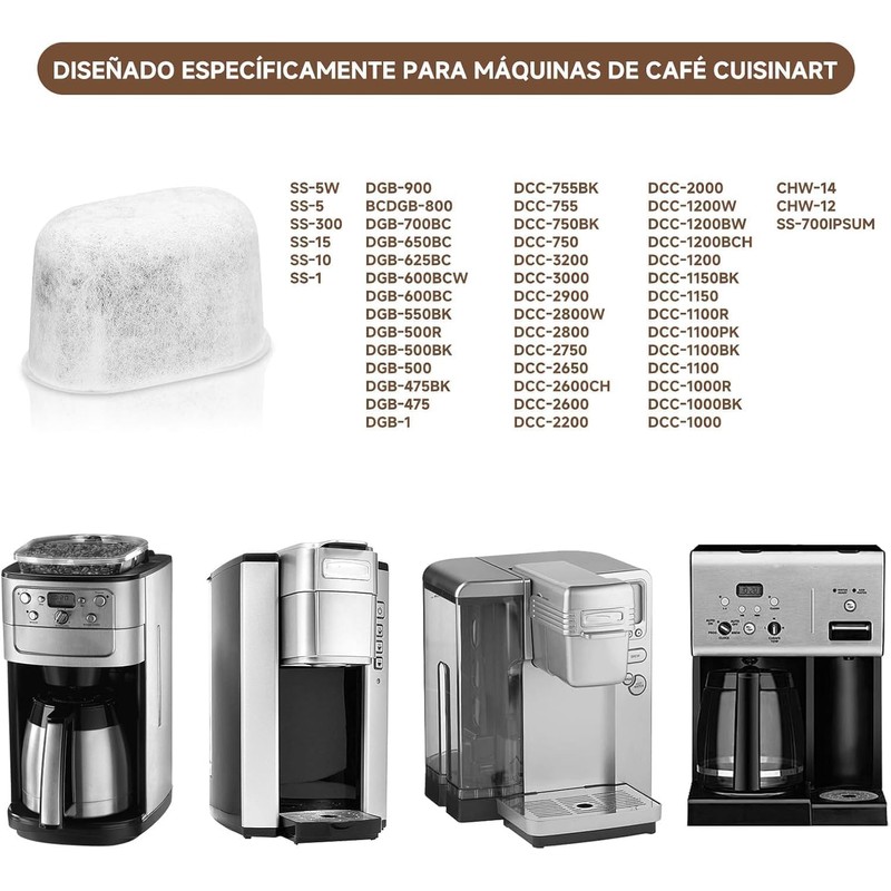 Filtros de Carb?n Activado para Cafetera 12 Pack