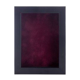 16x20 Shadow Box Black Solid Wood Display Frame | with a 3/4" Usable Display Depth | Includes a Dark Berry Real Suede Texture Acid-Free Backing Board, UV Resistant Acrylic, and Hanging Hardware