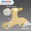 KOVOSCH 16 Pack Hinge Pin Door Stopper Bright Brass -