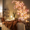 Glooglitter 2 Pcs Cherry Blossom LED Tree Branch Lights for