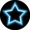 144 Reward Stickers 30mm Neon Stars for Teacher, Parent, Party