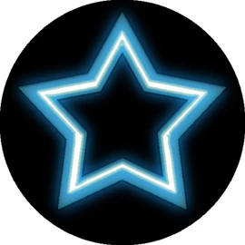 144 Reward Stickers 30mm Neon Stars for Teacher, Parent, Party Bag