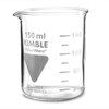 GLASS MEASURING BEAKER 125ML