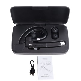 Wireless Bluetooth Earpiece Waterproof Lightweight Single Ear BT 5.1 Wireless Handsfree Headset for Business Office Driving