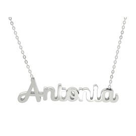 Damen-Halskette mit Namen, Edelstahl, mit Original-Geschenkbox, personalisierter Schmuck für Freunde, Brautpaar Only Faith, standard, Edelstahl, Nicht zutreffend.