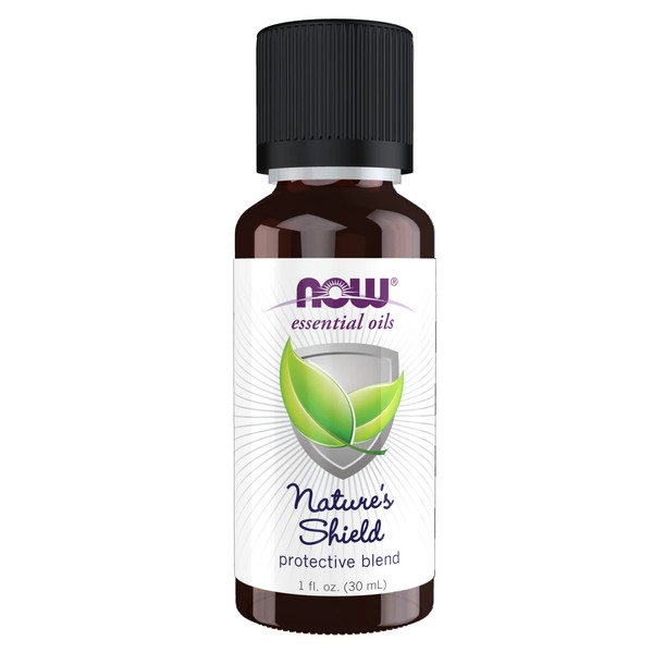 NOW Essential Oils, Nature's Shield, Energizing Aromatherapy Scent, Blend of