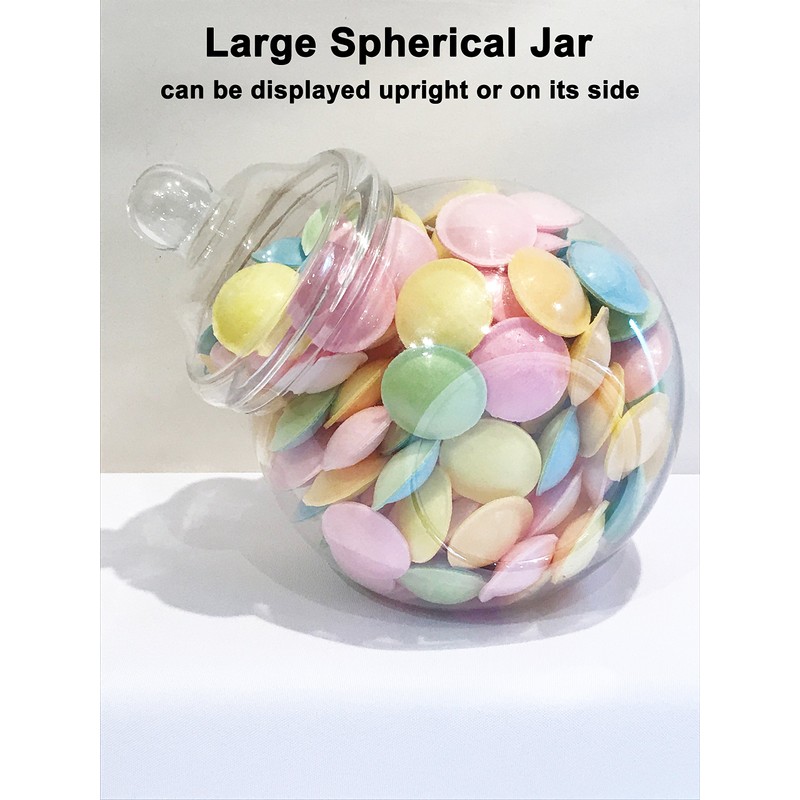 3200ml Spherical Victorian Style Food Grade Plastic Sweet Jars -