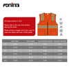 FONIRRA Safety Vest for Men High Visibility Reflective Construction Work