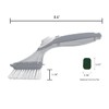 CQT Soap Dispenser Washing Up Brush, Dish Scrubber with Handle,