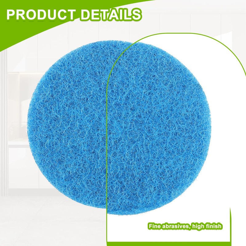 EPLZON 16pcs Microfibre Pads Power Scrubber Pads Set Electric Scrubber