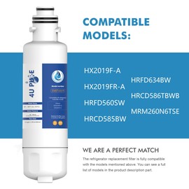 HX2019F-A HX2019FR-A Water Replacement, Compatible With Hisense HRM260N6TSE, HRFD560SW, HRCD585BW, HRFD634BW, HRCD650BW, HRCD586TBWB and Mora MRM260N6TSE, 1 Count