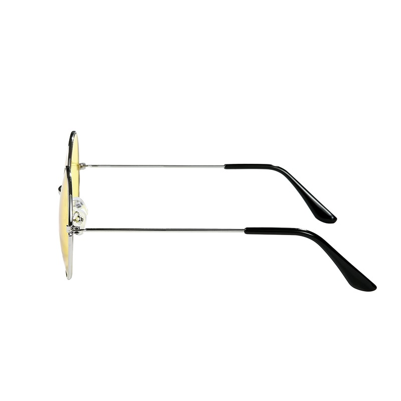 Lennon Style Yellow Flat Lens Round Retro Classic Sunglasses Vintage