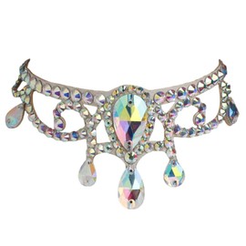 J's select Women's Belly Dance Ballroom Dance Party Choker Necklace Aurora Tone