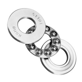 sourcing map 2 Pcs 51101 Axial Ball Bearings 12mm x 26mm x 9mm Chrome Steel ABEC3 Single Row Roller