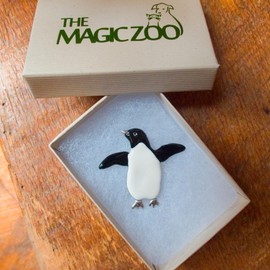 Enamel Penguin Pin - Black and White Penguin Brooch - Penguin Gifts for Women - Handcrafted in the USA
